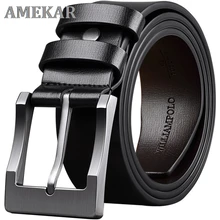 

New High Quality Luxury Brand Leather Belt Designer Belts Men Pin Buckle Black Business Trouser Strap Cinturones Hombre Cinto