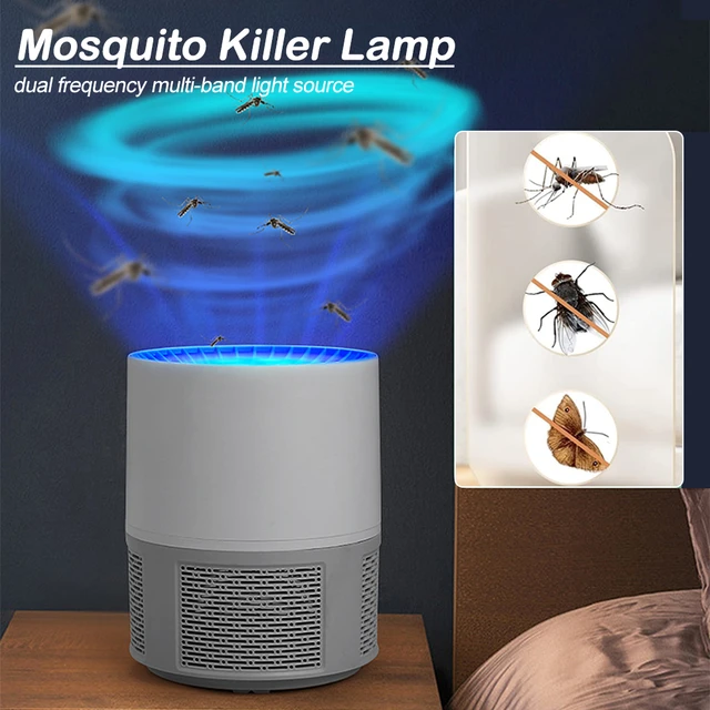 Lampe Anti Moustiques LED UV USB Portable Piège A Mouche Tue Insectes  Volants