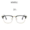 0 -0.5 -1.0 To -6.0 Anti Blue Rays Square Nearsighted Glasses For Women Men Vintage Metal Hinge Myopia Photochromic Eyeglasses 5
