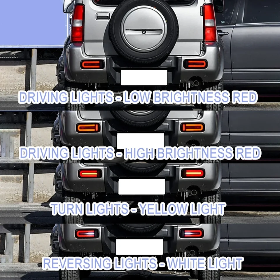 Feux Arrière Pour Suzuki Pour Jimny 2007-2017 Feux Arrière À LED DRL