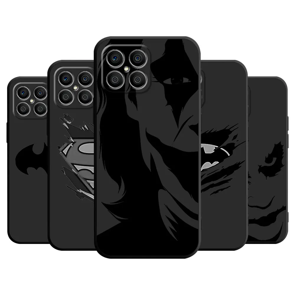 Супергерой, Бэтмен, Супермен, Джокер, искусство для Honor 90 Lite 8X 20 70 X8 X8A X9a X7 X6 50 Magic5 Pro 4, черный мягкий чехол для телефона