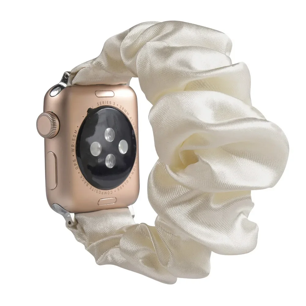 Enhanced Product Title: Stylish Adjustable Elastic Scrunchie Watch Band Strap