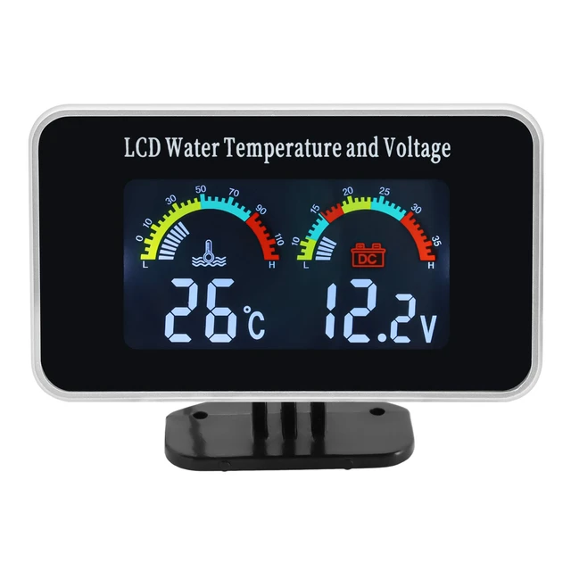 Medidor de sensor de temperatura del agua del coche de 26mm 40mm   Temperatura del agua del voltímetro del coche-Medidores de temperatura del  agua-Aliexpress