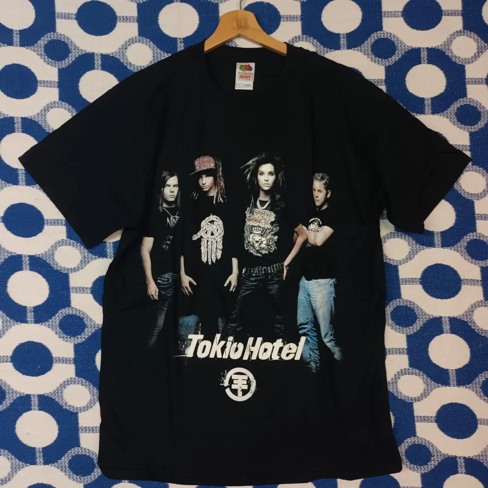 Vintage Tokyo Hotel L Fruit Of The Loom Big Print Deadstock Emo Boyband T-Shirt