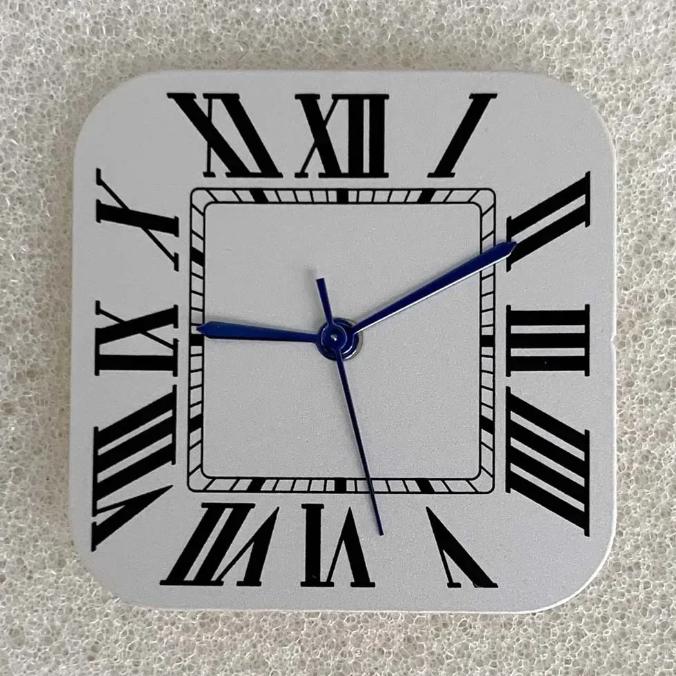 Square Roman Numeral Watch Dial with Needle Set - New Watch Accessories