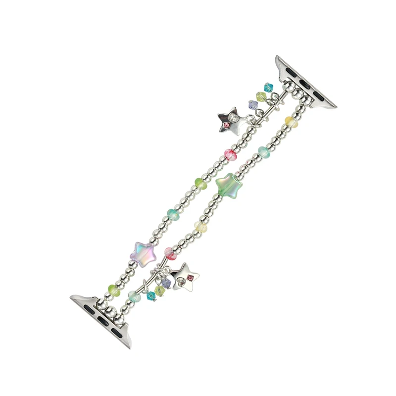 Elasticity Heart Band Metal Bracelet Strap