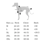 Fahison Whippet lévrier italien vêtements de luxe coton chien Jammies hiver chaud col roulé Stretch vêtements pour animaux de compagnie 6