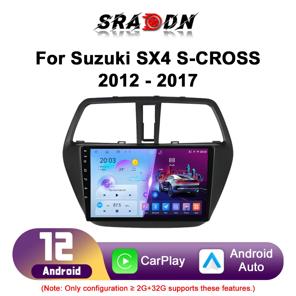 

Для Suzuki SX4 S Cross 2012 2013 2014 2015 2016 Автомобильный радиоприемник Android Автомобильный мультимедийный плеер Навигация GPS Carplay Сенсорный экран Авто стерео