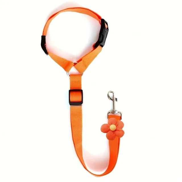 Adjustable Pet Safety Seatbelt Leash for Dogs and Cats - Convenient Car Headrest Tether, Retractable Pet Lead for Home Travel 6
