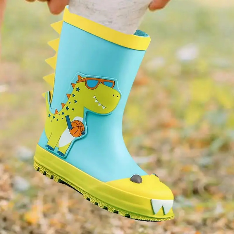 

1 пара, детские непромокаемые ботинки с мультяшным принтом