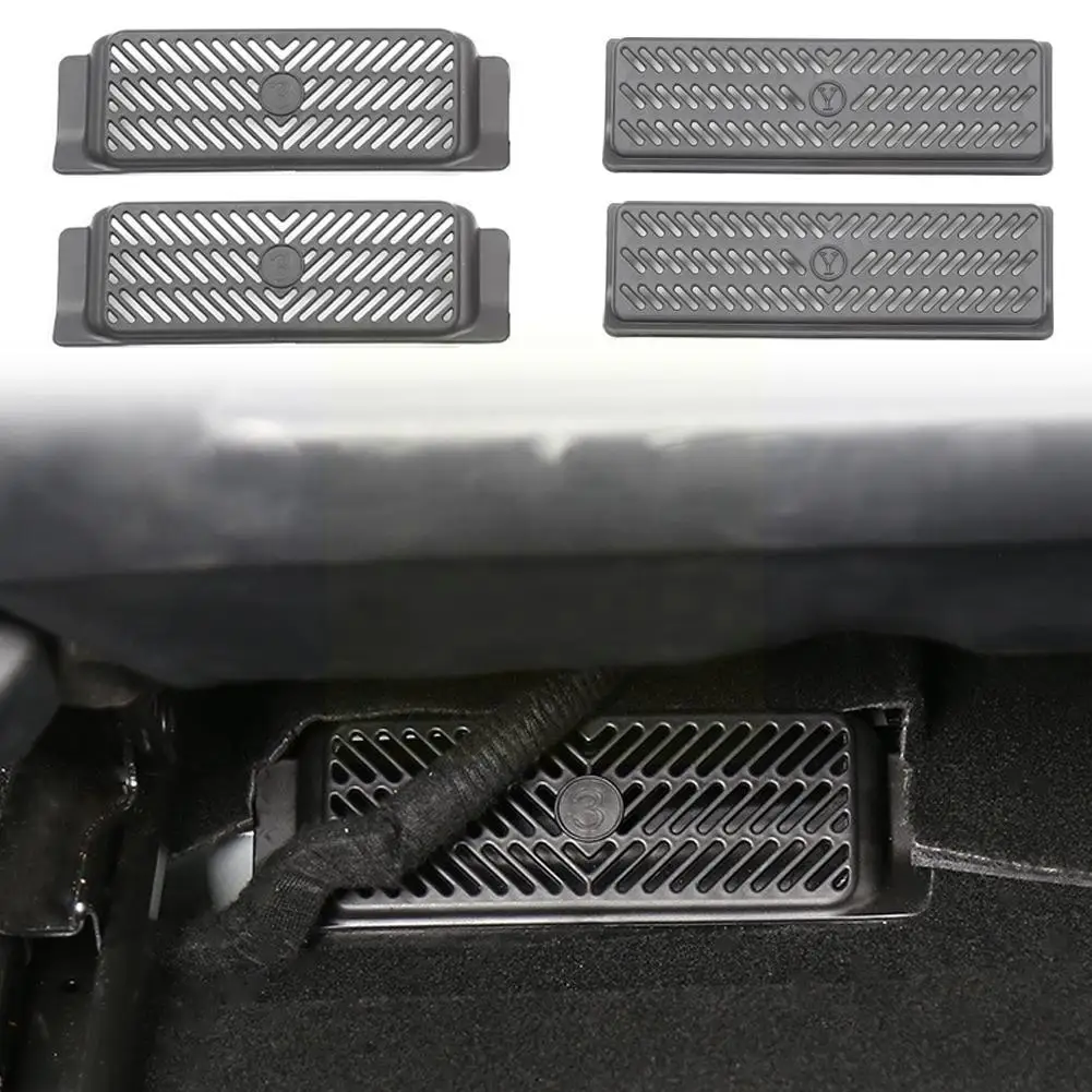 

Futhope 2pcs Snap-fit Air Conditioning Air Outlet Mask Under Seat Vent Protection Cover for Tesla Model Y 3 2021-2023 I3G8