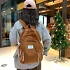 Softback Nylon Fashion Backpacks Solid Color 2024 High Quality Bags for Women Casual Interior Zipper Pocket Backpacks 5