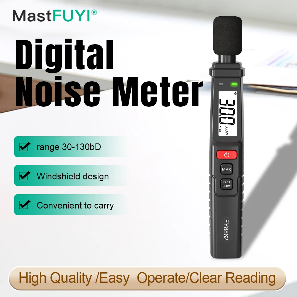 Digital Noise Meter Sound Level Meter Handheld DB A-Weighted 30~130dB Audio Measuring Instrument Decibel Monitor sound level meter