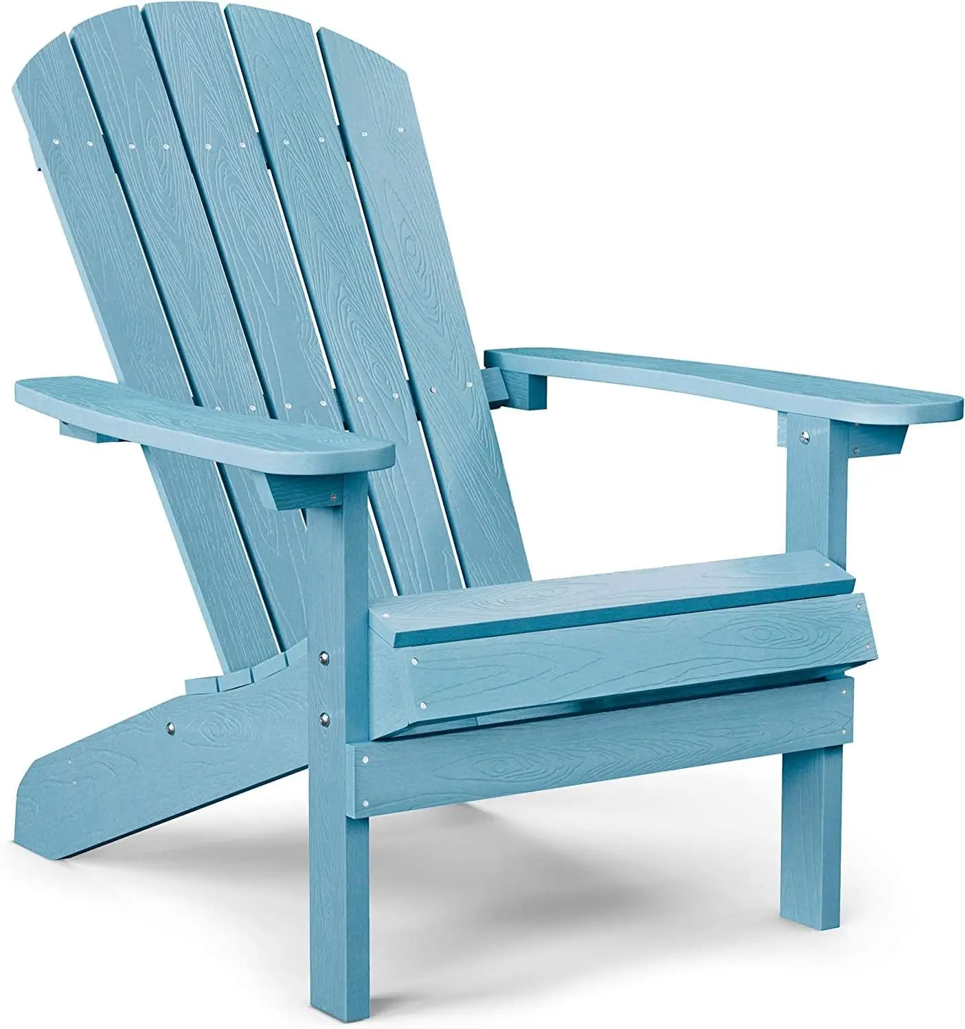 Adirondack Chair Plastic Weather Resistant, Patio Chairs, Looks Exactly Like Real Wood, Widely Used in Outdoor