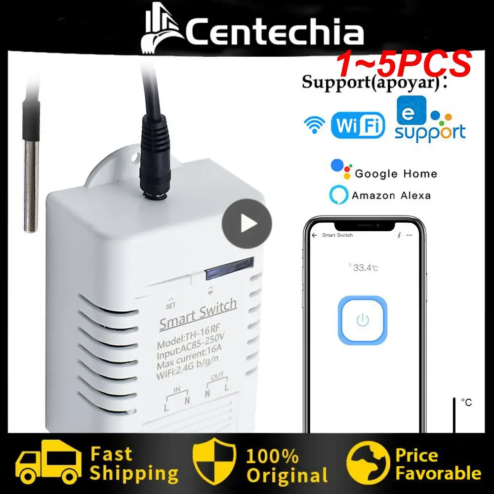 

Умный Wi-Fi-переключатель eWelinkAPP -16, 16 А, 3000 Вт, 1-5 шт.