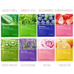 8 - Pack Hydrating & Firming Natural Plant Face Masks - Korean Beauty Skincare (B)