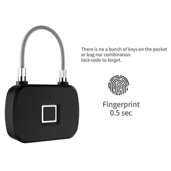 Serrure intelligente de Garage, porte antivol L13, serrure à empreintes digitales, porte avec fil d'acier, outil de Protection de sécurité 