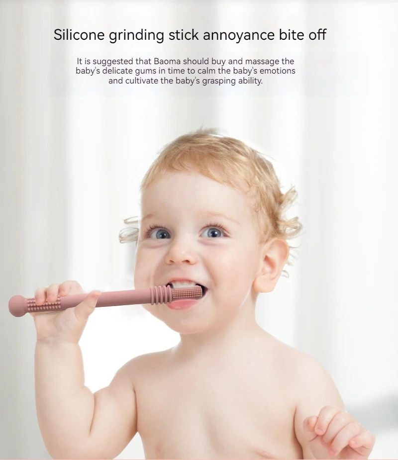 Description Picture 5 of itemTeething Sticks for Babies 0-36 Months Super Soft Silicone Teethers Infant Teething Relief Multicolored Teething Tubes Baby Gift