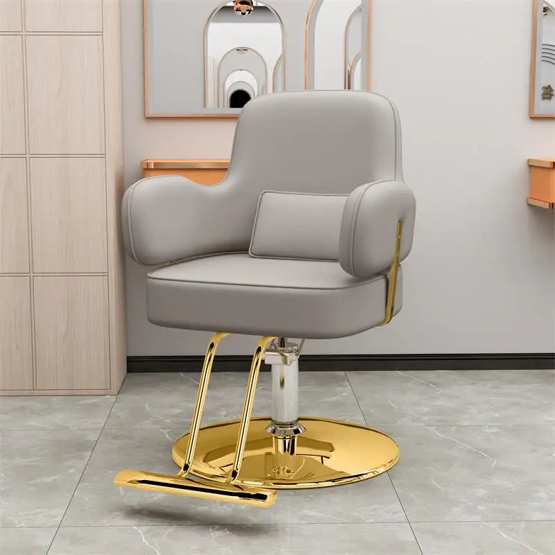 Beauty Manicure Barber Chairs Hairdresser Reclining Metal Swivel Barber Chairs Professional Silla De Barbero Salon Equipment swivel barber chairs manicure hairdresser metal reclining chair stylist cosmetic esthetician silla giratoria beauty furniture