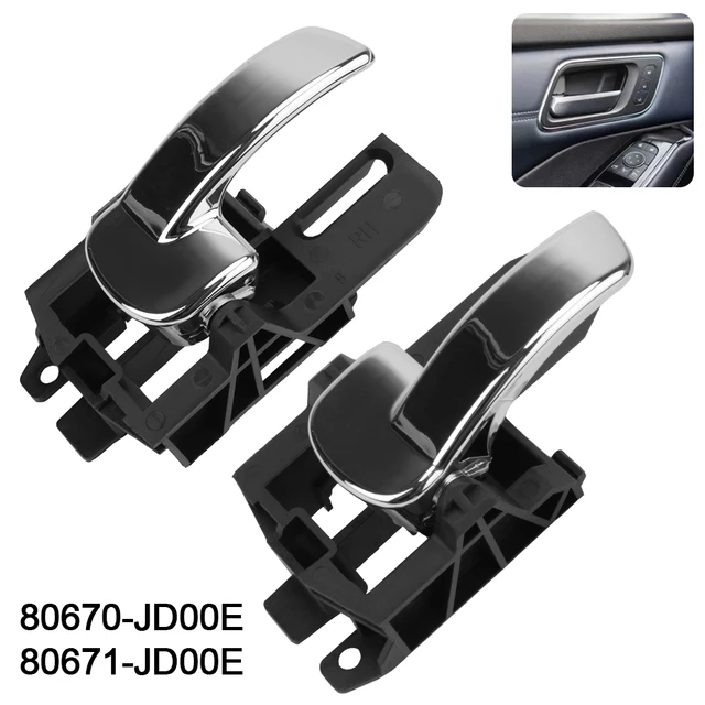 Manija interior de coche, accesorio para Nissan Qashqai J10 2007-2013  80670JD00E 80671JD00E, 2 piezas - AliExpress