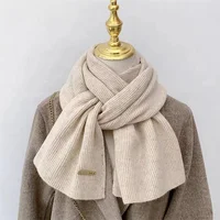 Classic Women'S Soft Long Scarf Winter Warm Wrap Shawl Solid Color Winter Unisex Scarf For Outdoor Travel Ski Snow Scarves 2
