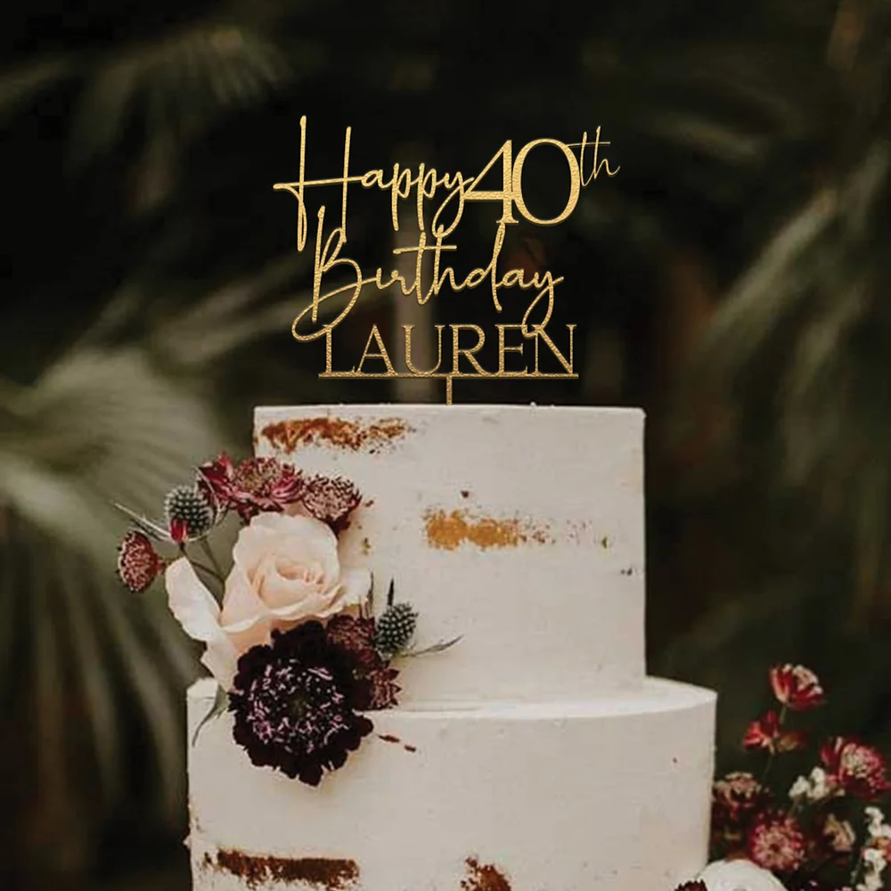 Personalized Birthday Cake Topper 3