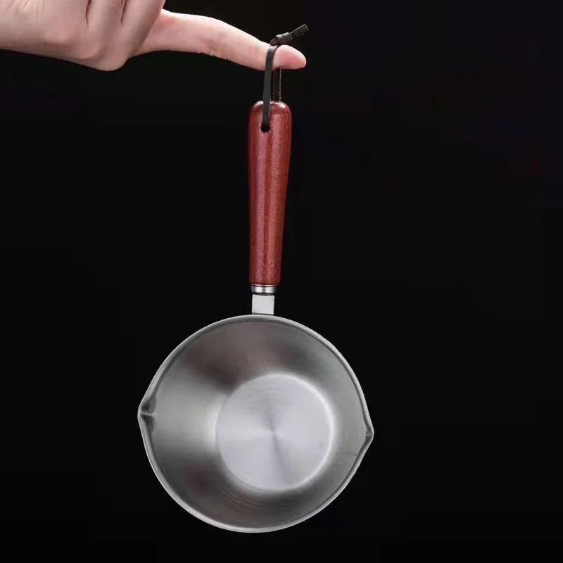 Multifunctional Stainless Steel Mini Breakfast Cooking Pan With Graduated Spoon Butter Chocolate Instant Pot Nonstick Cookware
