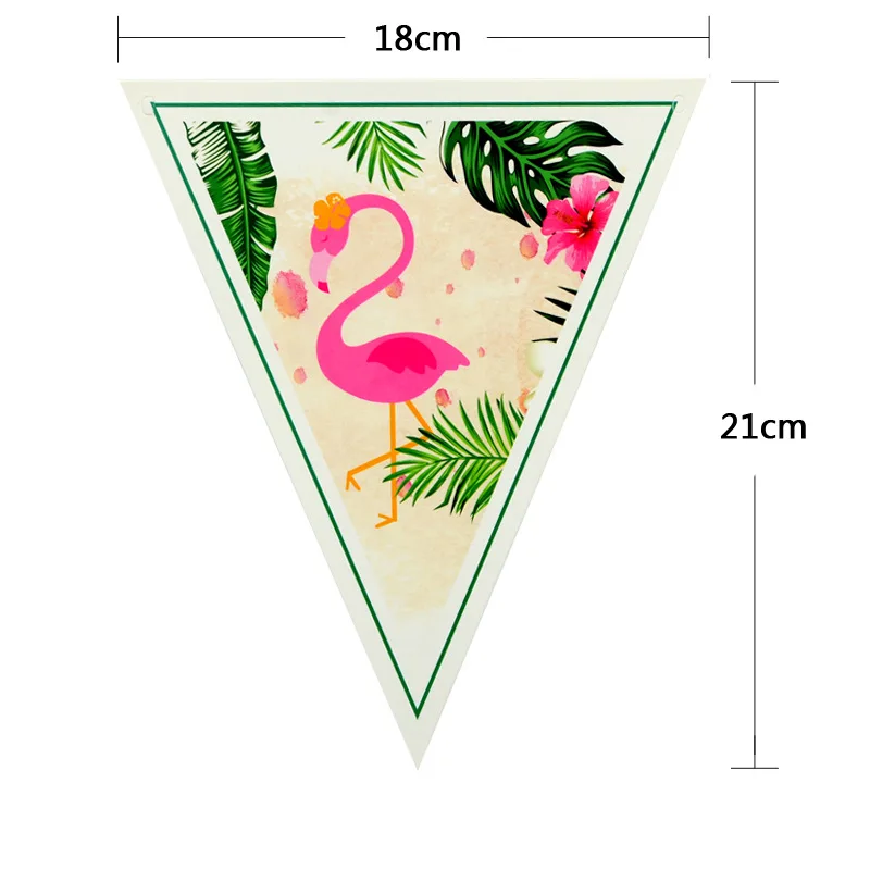 Vajilla Desechable De Cumpleaños Temática Flamenco/Hawaiana | Para 20 Personas | Incluye Platos, Vasos, Servilletas Y Mantel