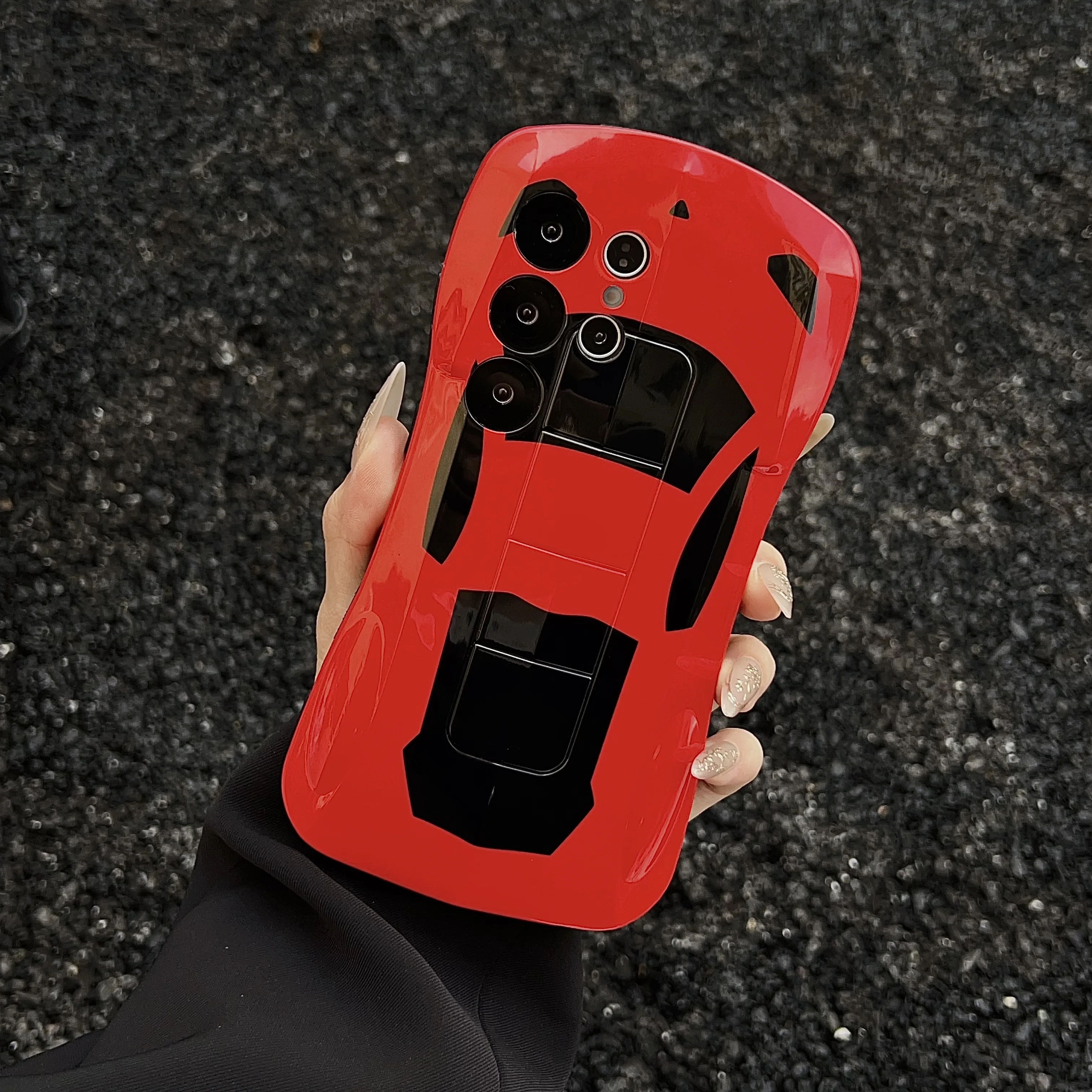 Luxury 3D Sport Car Phone Case - Stylish Supercar Design Cover