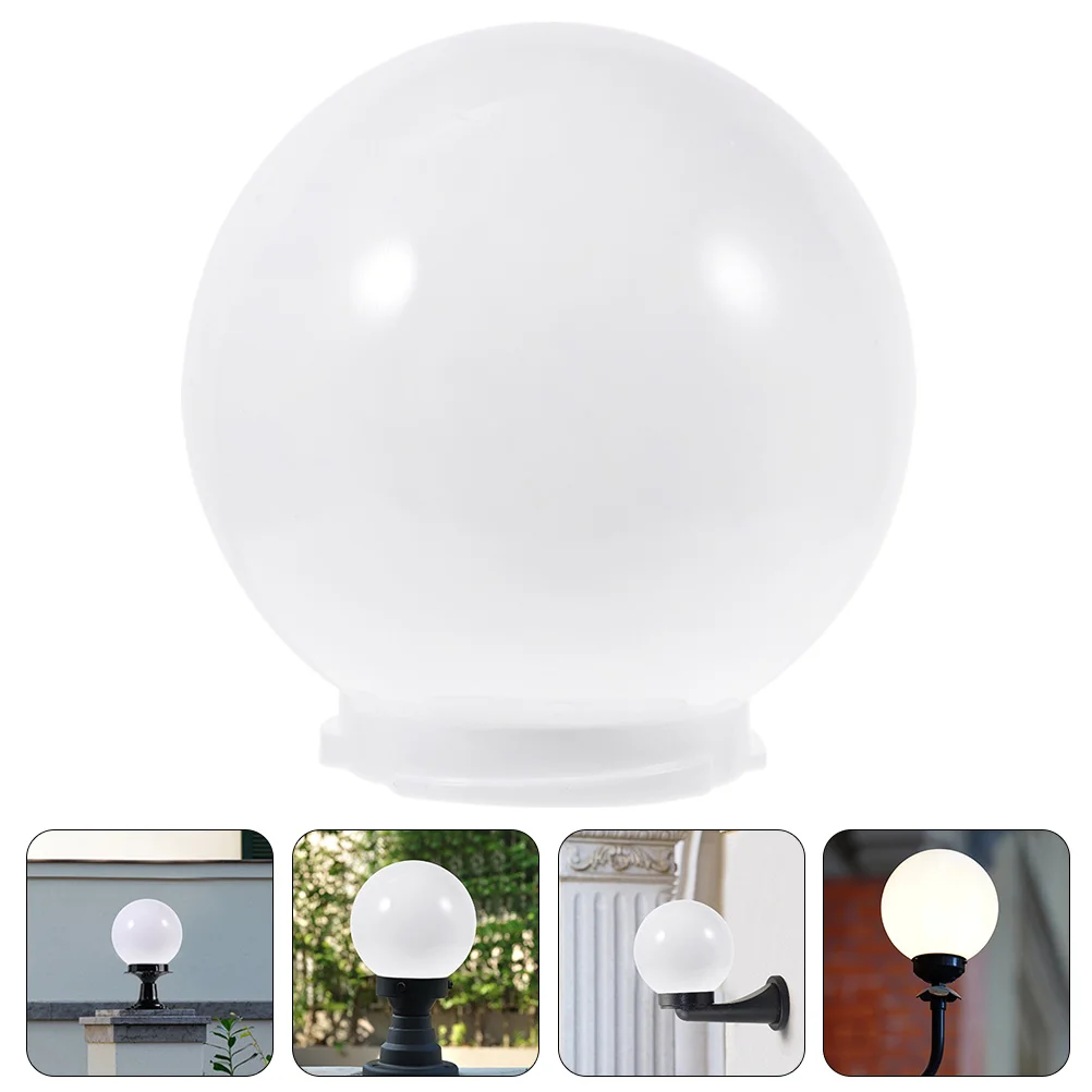 

Ball Lampshade Wall Light Acrylic Glass Street Cover Shades Post Globe Porch Bulb