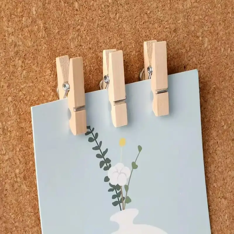 새로운 50개/박스 푸시핀 나무 선반 세트 투명하고 보관 및 휴대가 간편한 다용도 수공예 장식 액세서리