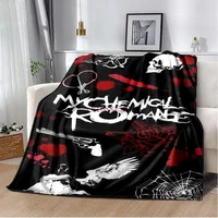 My C-Chemical R-Romance Band Printed Blankets,Kid's Baby Throw Blanket,for Bedroom Living Room Sofa Bed Car, Brithday Gift 1