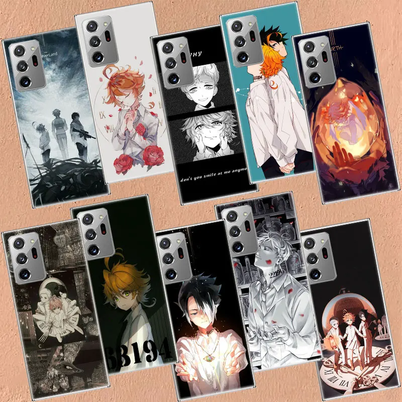 Anime The Promised Neverland Phone Case For Galaxy Note 20 Ultra 10 9 8 Samsung A55 A35 A25 A15 A9 A8 A7 A6 J8 J6 J4 Plus Cover