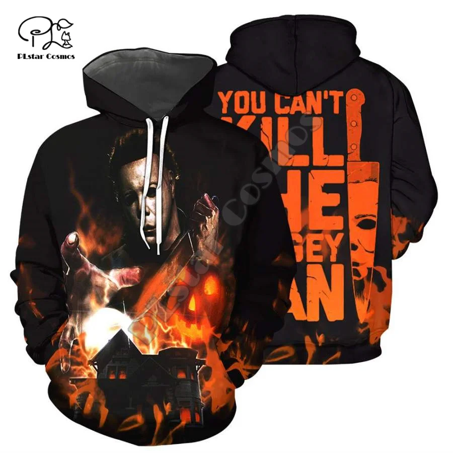 

Halloween Pumpkin Michael Myers Cat Horror Terror Movie Men/Women 3DPrint Pullover Harajuku Streetwear Casual Funny Hoodies X5
