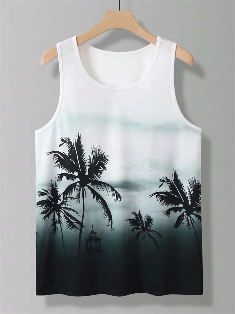 Camiseta De Tirantes Unisex Asylvain - Estampado 3D Colorido, Sin Mangas, Para Gimnasio, Fiestas Y Verano