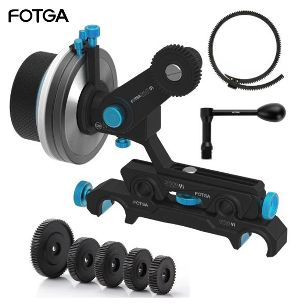 Fotga Dp500Iii Qr A/B Hard Stop Follow Focus Kit Bilanciere Per 15Mm 19Mm Rod Rig Quick Release Damper Follow Focus Rods System