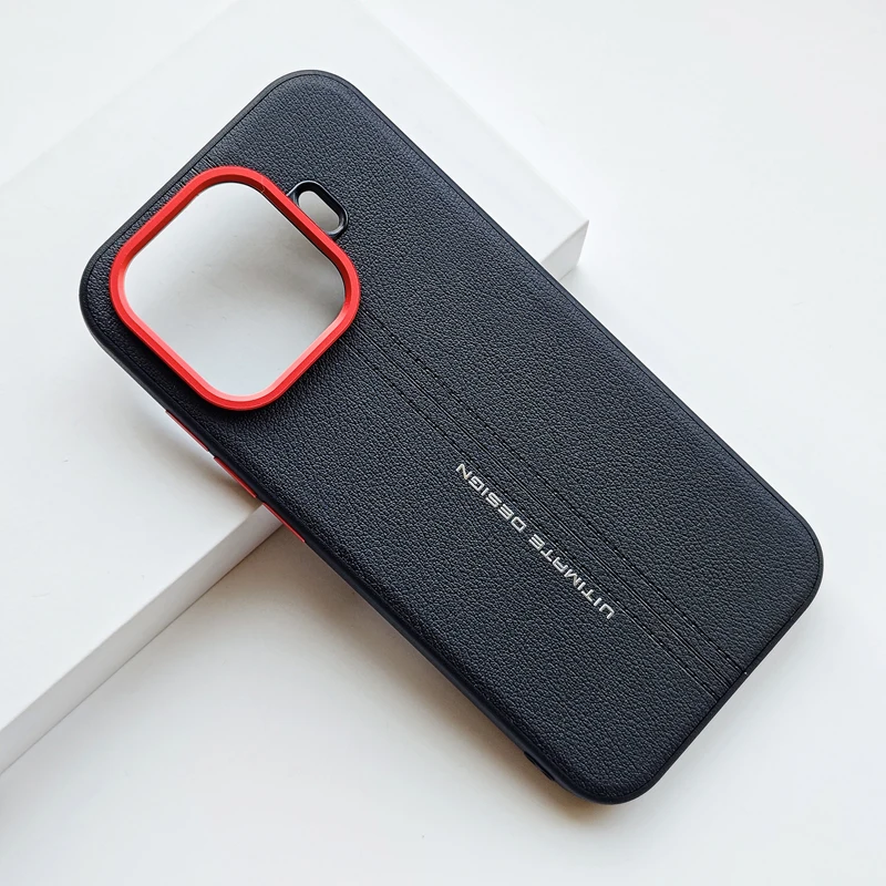 Premium Business PU Leather Case with Soft TPU Edge - Ultra Thin Cover