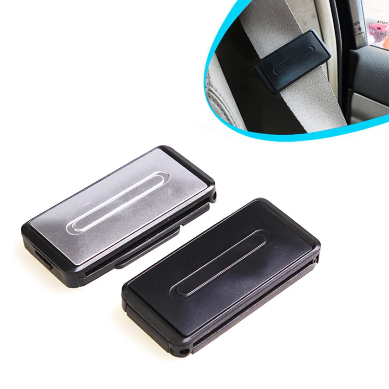 2Pcs Adjustable Car Safety Seat Belts Holder Stopper Buckle Clamp Portable Vehicle Safety Belt Clip Car Interior Accessories seat belt clip seat belt stopper seat belt adjuster