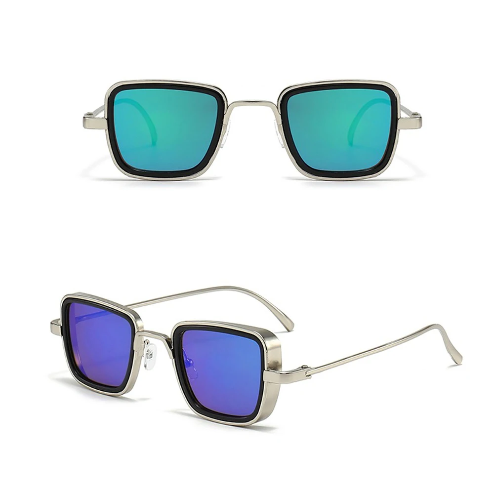 Vintage Metall Rahmen Quadrat Sonnenbrille Für Frauen Männer Punk Sonnenbrille Weibliche Brillen Oculos De Sol für Männlich Weiblich Brillen