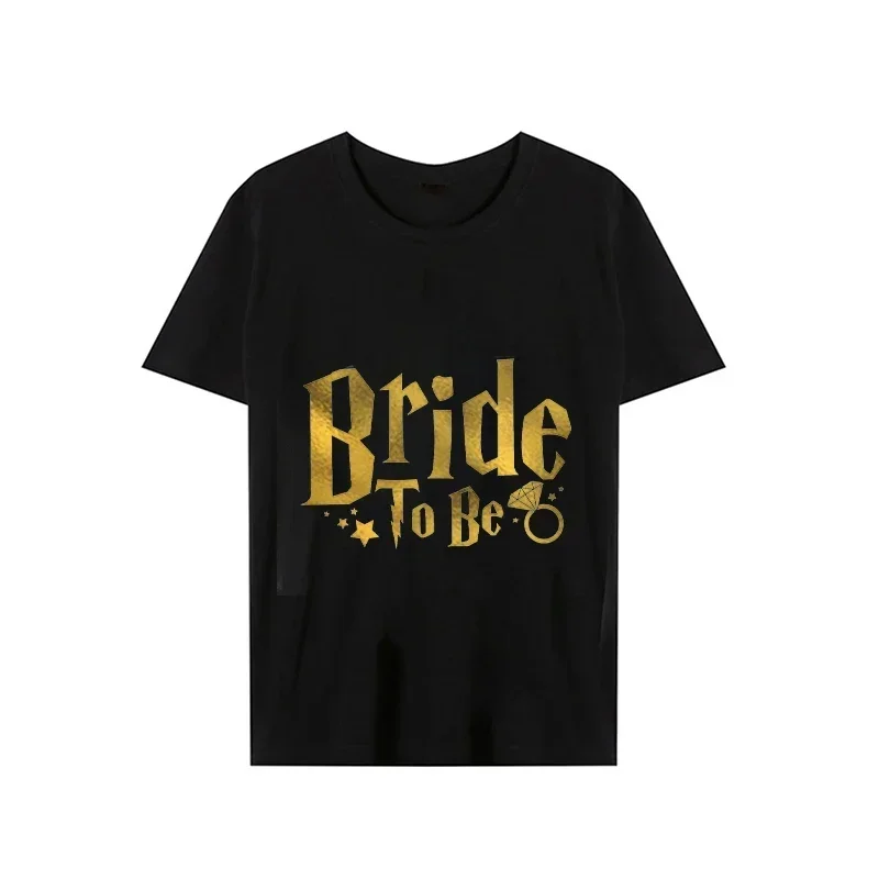 Casual Short Sleeve Tops for Women T Shirt Lady Fashion Summer Funny Witch Themed Hen Party Women Tshirts Team Bride Tee T-Shirt 2