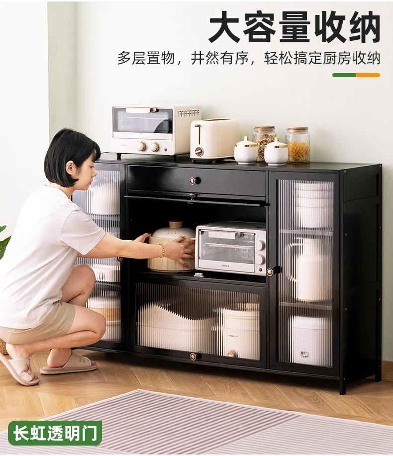 Description Picture 5 of itemAccent Nordic Kitchen Cabinet Sideboard Coffee Exquisite Storage Cabinet Buffet Cupboard Moveis Para Casa Home Furniture CY50KC