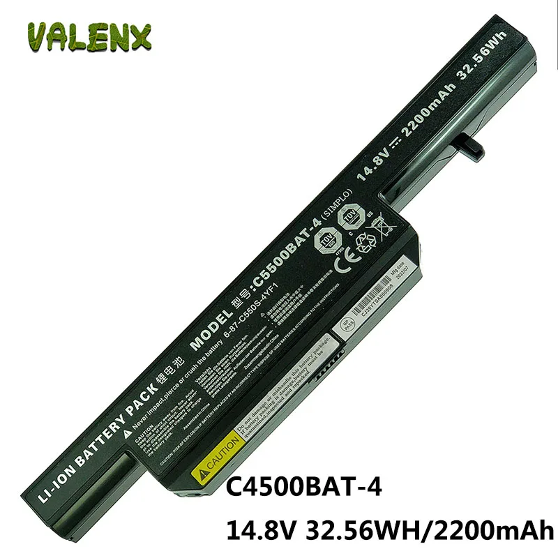 Bateria do Portátil para Clevo C5500bat4 Li-ion 14.8v 2200mah Preto
