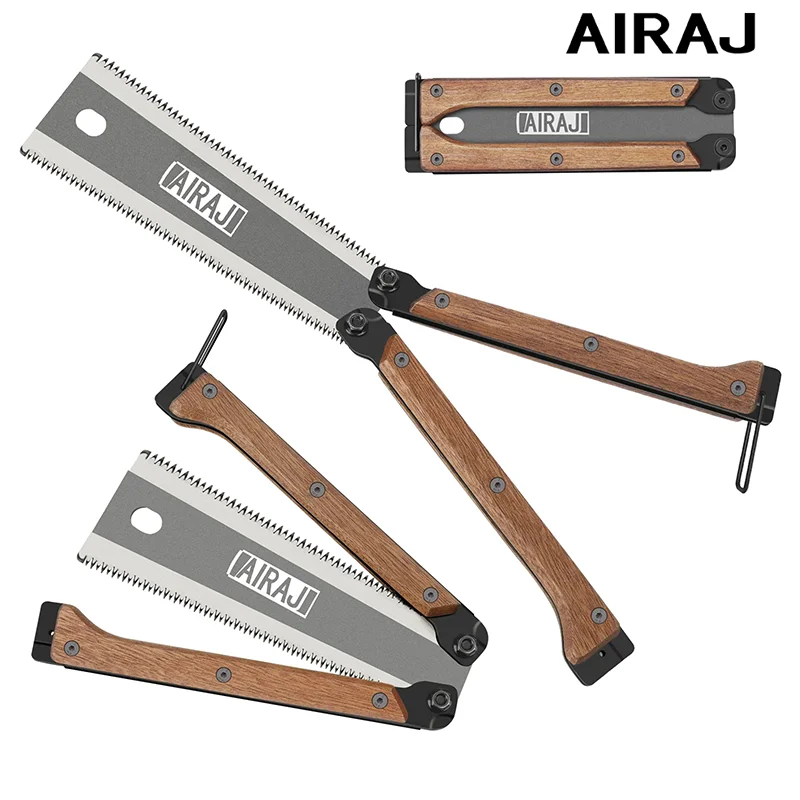 AIRAJ 12 Inch Wooden Folding Saw SK5 Steel Garden Saw Portable Pocket Saw Household Manual Cutting Tools