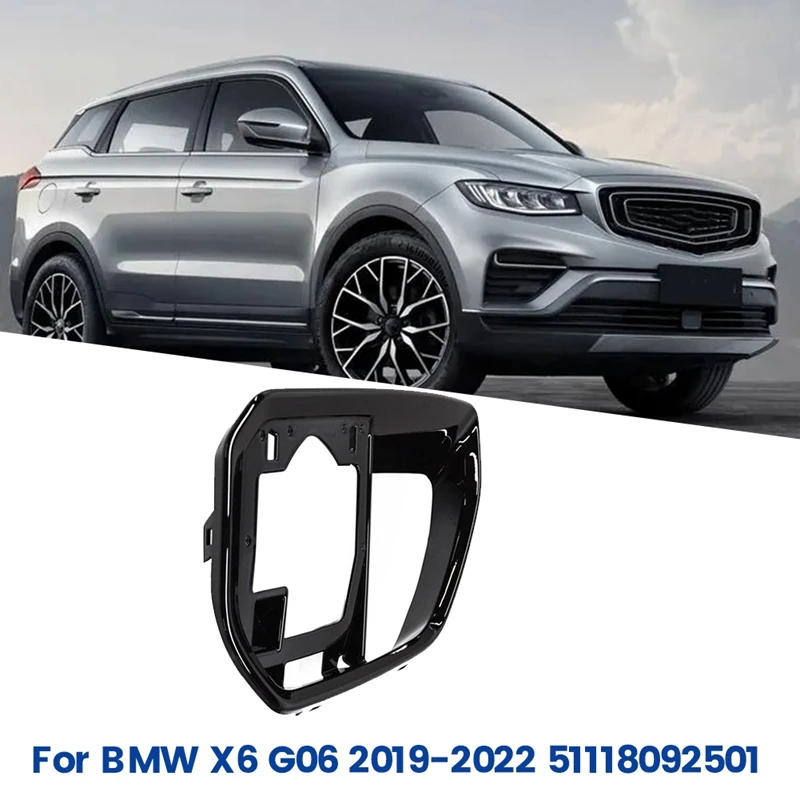 

Front Bumper Grille Base Trim Cover For BMW X6 G06 2019-2022 Side Outer Grill Frame