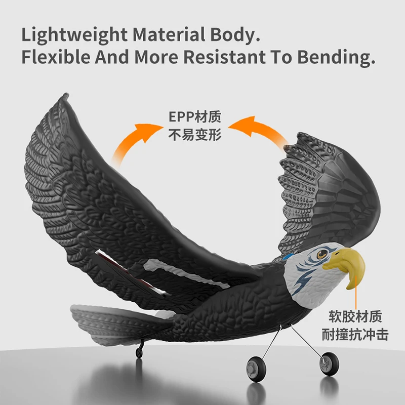 Z51 Predator RC Aliante 2.4G 2CH EPP Schiuma RC Aereo Con Luce A LED - Foto 10