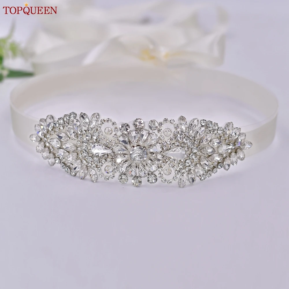 Роскошный ремень TOPQUEEN для свадебного платья, женское украшение для свадьбы, аксессуары для подружек невесты, пояс, S446 (art.: 3920bbbfa3648) - 3920bbbfa3648