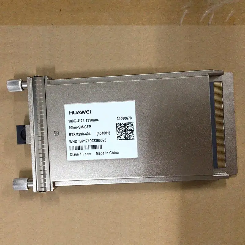 100G CFP Transceiver Module 100GBASE-LR4 4x25G 10km HUAWEI 34060670 111.8Gb/s-4Lanes-LanWDM-1294.525nm~1310.200nm-LC-10km(SMF)