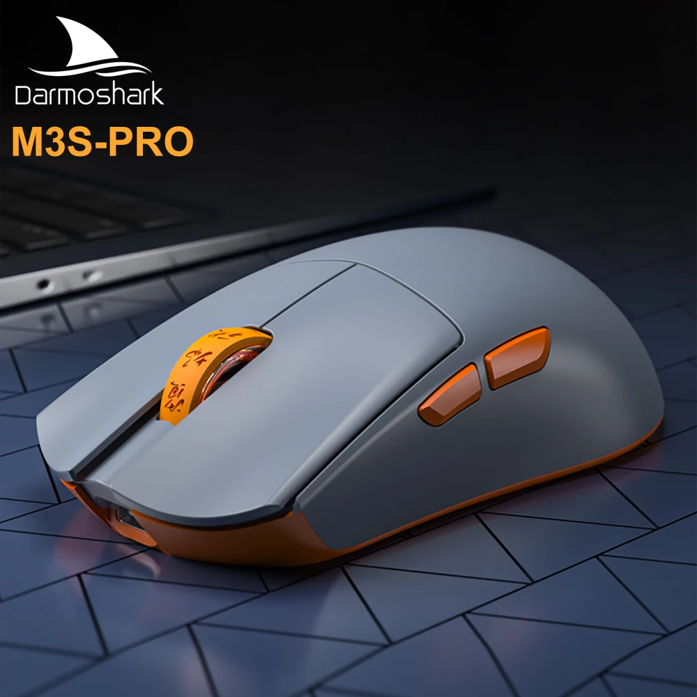 Darmoshark Official store M3s-Pro 4KHz Mini Wireless Bluetooth Gaming Mouse N52840 PAM3395 Sensor 26KDPI HUANO Micro Switch