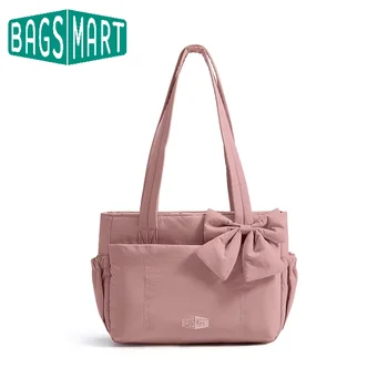 BAGSMART Versatile Travel Tote Bag Women Commuting Bag Multiple Pockets Messenger Handbag College School Shoulder Bag 1