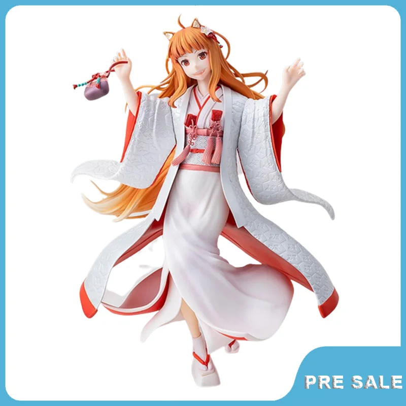 

Pre Sale Spice and Wolf Anime Action Figure Holo White Kimono Ver . Figur 1/7 Original Hand Made Pvc Model Ornaments Toys Gift